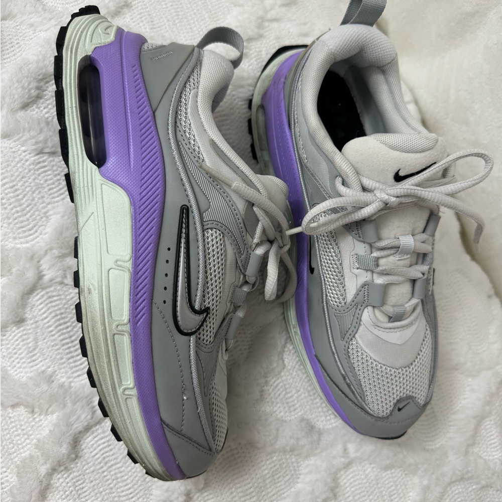 Nike Gray and Purple Athletic Sneakers